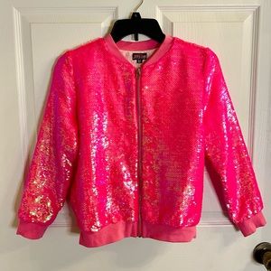 Jojos Closet Hot Pink Sequin Jacket